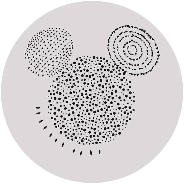 Selbstklebende Wandtattoo 612725 Grau - Vinyl - 128 x 128 x 128 cm