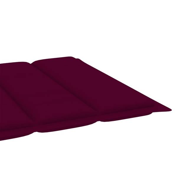 Zonnestoel 3007889-1 geel - teakhout - 59 x 35 x 195 cm