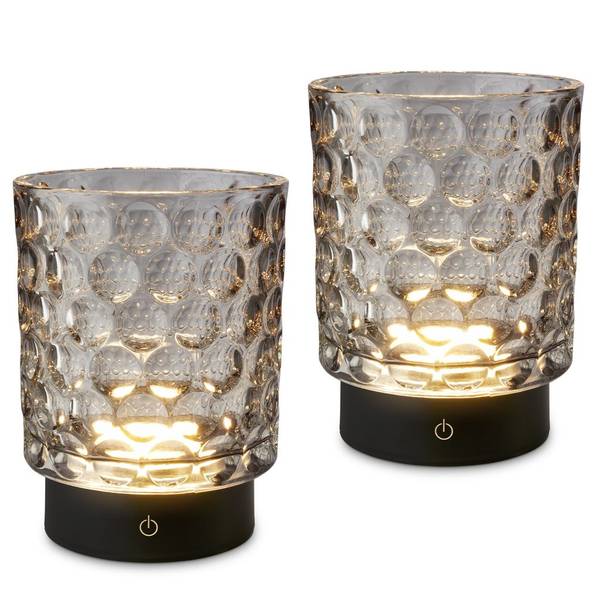 Tischlampe Sunora 2er Set Schwarz