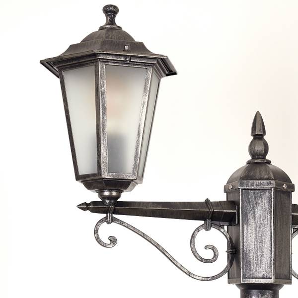 Kandelaber Rivale Schwarz - Silber - Weiß - 59 x 80 cm