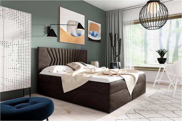Boxspringbett BOTTI H3 Braun