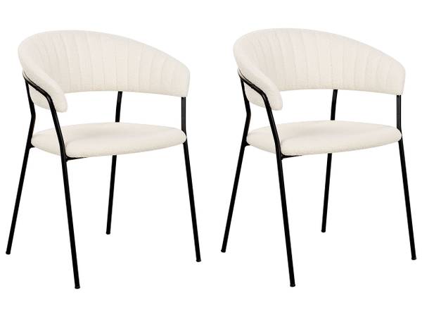 Stuhl MARIPOSA 2-tlg Schwarz - Weiß