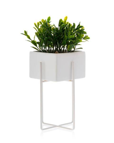 Blumentopf Mizu Weiß