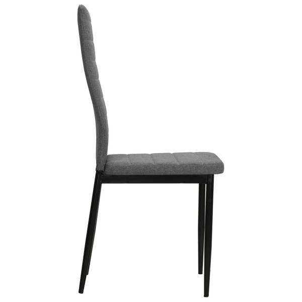 Chaise à manger 295844-3 lot de 2 Gris lumineux