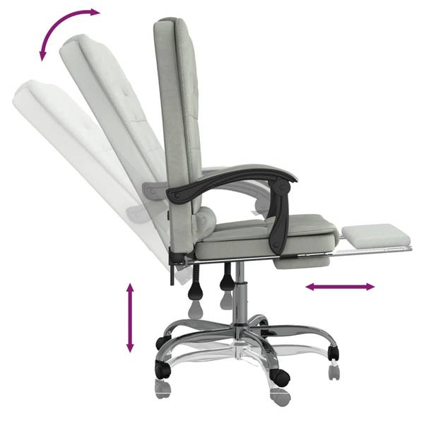 Massage-Bürostuhl 3016190 349664 Grau - Polyester - 56 x 122 x 63 cm