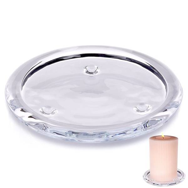 Kerzenuntersetzer Glas 10 cm kaufen