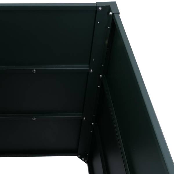 Hochbeet P64 (3er-Set) Grün - Stahl - 150 x 77 x 100 cm