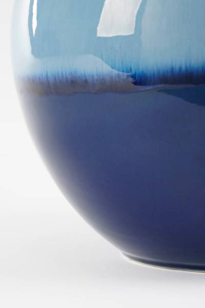 Vase Holm Blau - Keramik - 29 x 42 x 29 cm