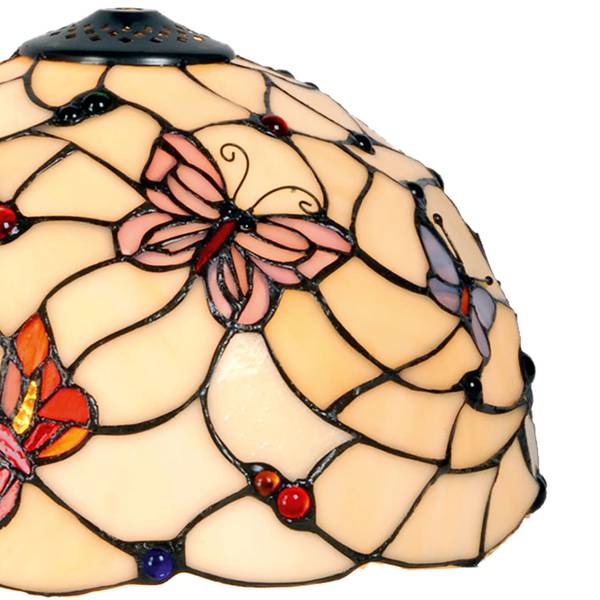 Lampenschirm Tiffany Shawn Beige - Glas - 30 x 20 x 30 cm