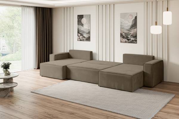 Wohnlandschaft CELTIC-XLU Braun