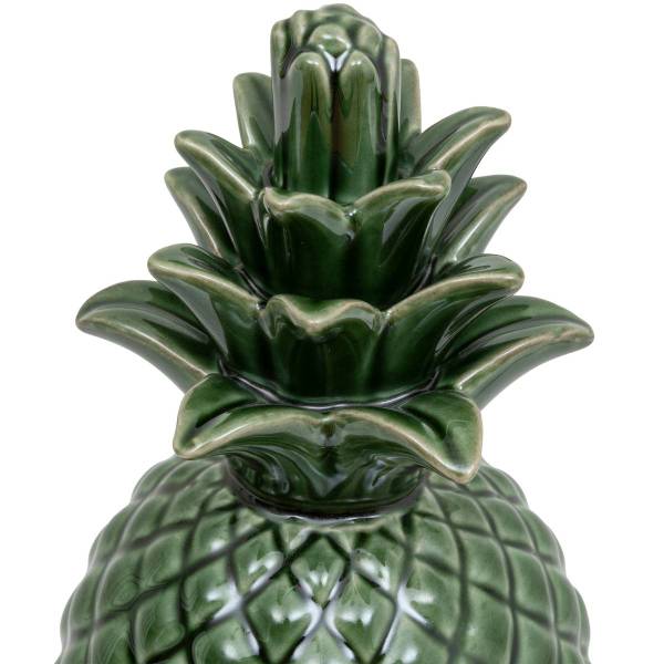 Ananas déco EXOTIC PANAMA Vert - Céramique - 10 x 20 x 10 cm