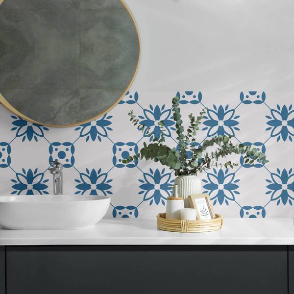 Klebepaneele Blumen Blatt Anmut 100 x 50 cm