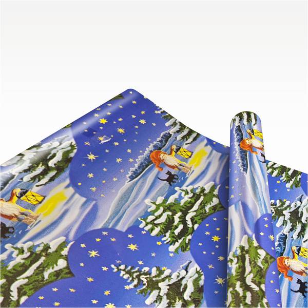 Geschenkpapier PAPERHIT Blau - Papier - 38 x 38 x 2000 cm