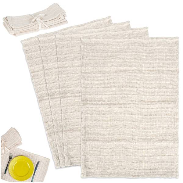 Tischset 4er Set 139766 Beige - Naturfaser - 30 x 1 x 45 cm