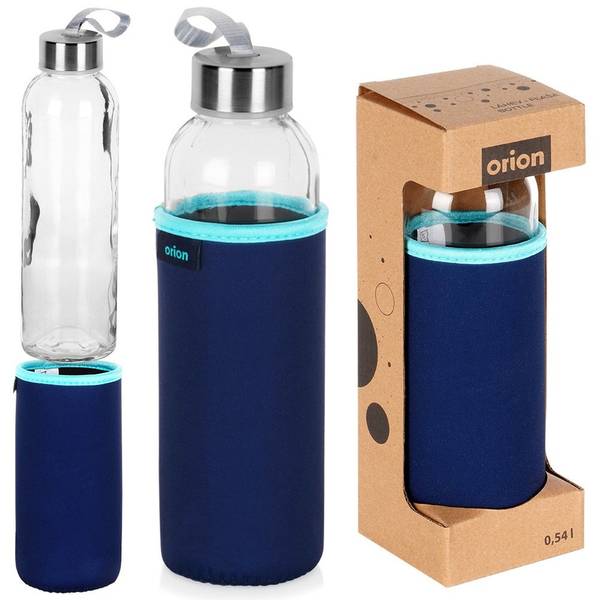 Wasserflasche 143763 Blau - Glas - 7 x 22 x 7 cm