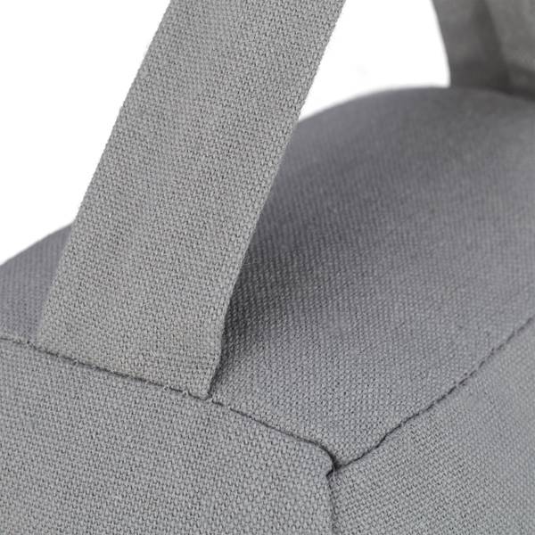 4 x Türstopper Sack Stern grau Grau - Weiß