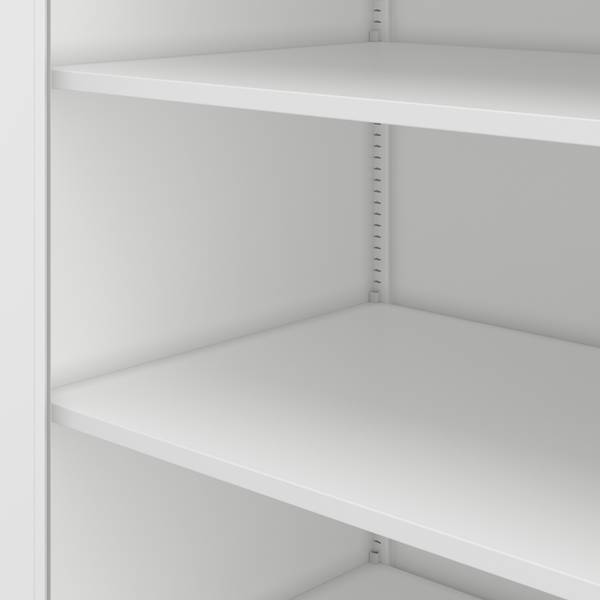 Metallschrank JAN D600 Weiß - Metall - 90 x 185 x 60 cm