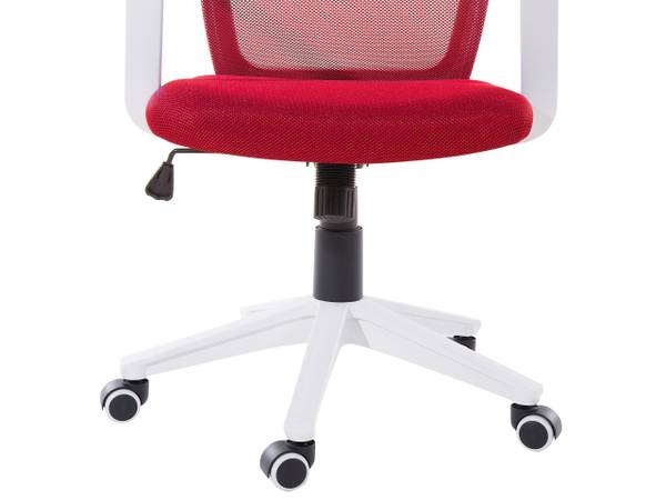 Chaise de bureau RELIEF Rouge - Blanc - Textile - 55 x 96 x 55 cm