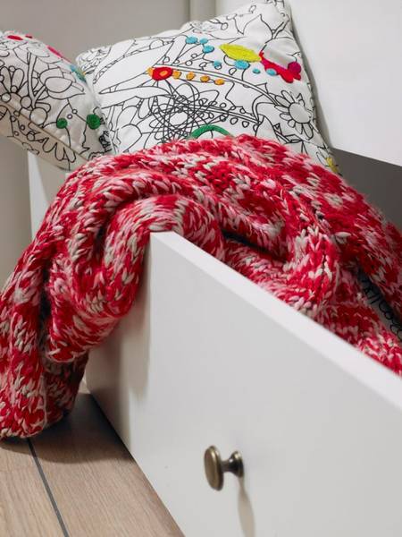 Bettschublade Venedig Weiß - Holz teilmassiv - 100 x 23 x 90 cm