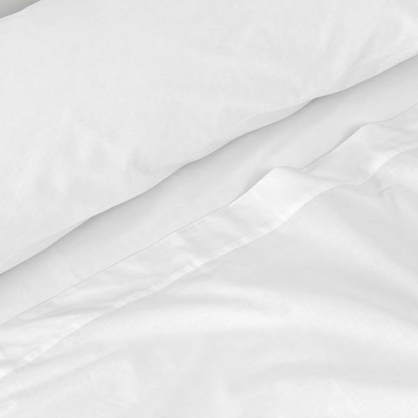 Bettlaken Basic (2er Set) Weiß - Textil - 160 x 1 x 270 cm
