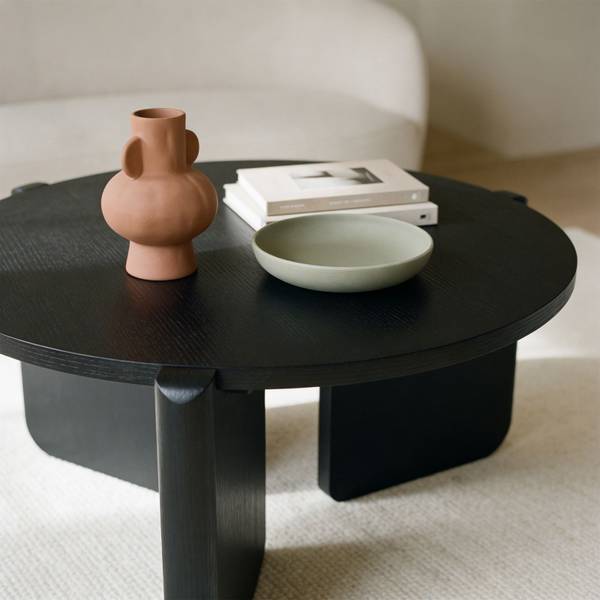Couchtisch KALI Schwarz - Holzwerkstoff - 80 x 40 x 80 cm
