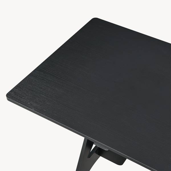 Schreibtisch Bostenenna Schwarz - Holzwerkstoff - 120 x 75 x 60 cm