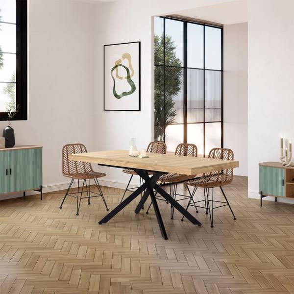 Esstisch Palermo Braun - Holzwerkstoff - 140 x 75 x 80 cm