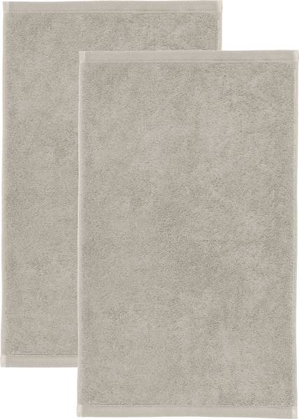 Gästetuch 2er-Pack 155414 Glas Grau