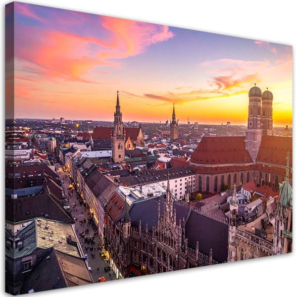Wandbild Stadt 90 x 60 cm