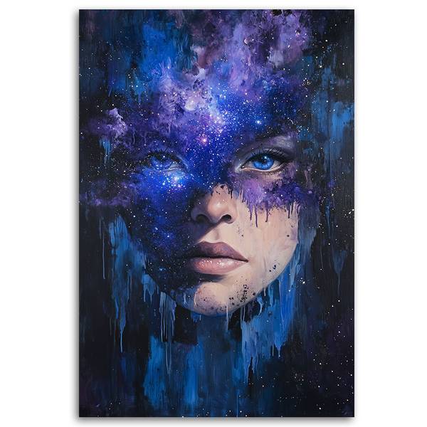 Tableau déco Visage de femme 60 x 90 cm