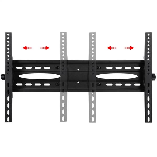 TV Ständer ARE20 Schwarz - Metall - 89 x 160 x 66 cm