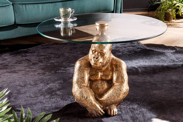 Couchtisch WILDLIFE KONG Sicherheitsglas - 60 x 43 x 60 cm