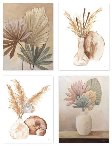 Poster Vintage Plants Set 4tlg. 45 x 60 cm