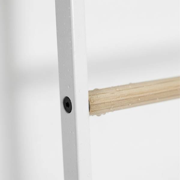 Handtuchleiter aus Metall Weiß