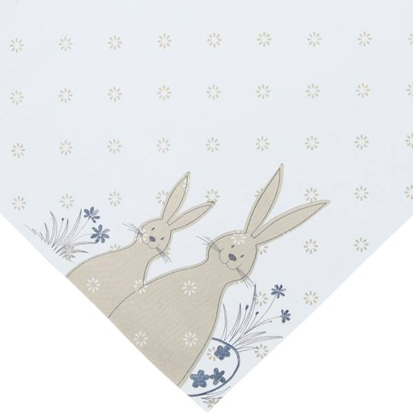 Mitteldecke Weiß - Textil - 85 x 1 x 85 cm