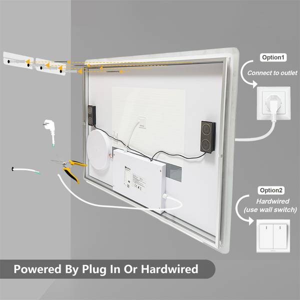 Badspiegel LED Luxtune 100 x 70 cm