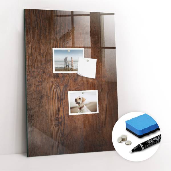 Magnettafel Wenge 40 x 60 cm