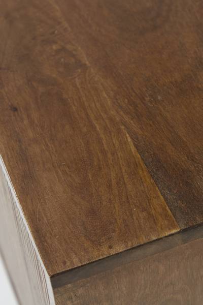 Schrank BITIKA Braun - Massivholz - 100 x 80 x 40 cm