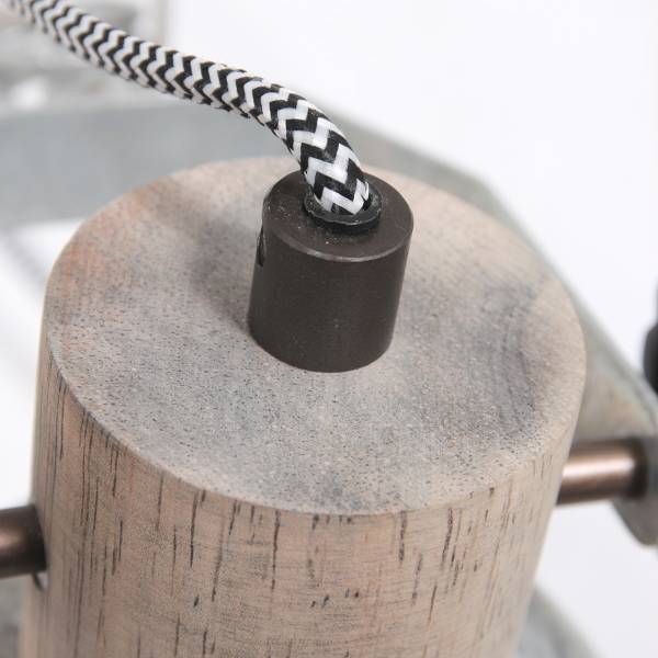 Bougeoir Gearwood Aluminium - 1 ampoule