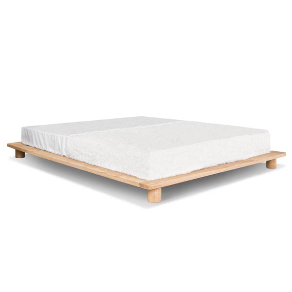 Futonbett CONE, Buchenholz Durchsichtig - Breite: 160 cm