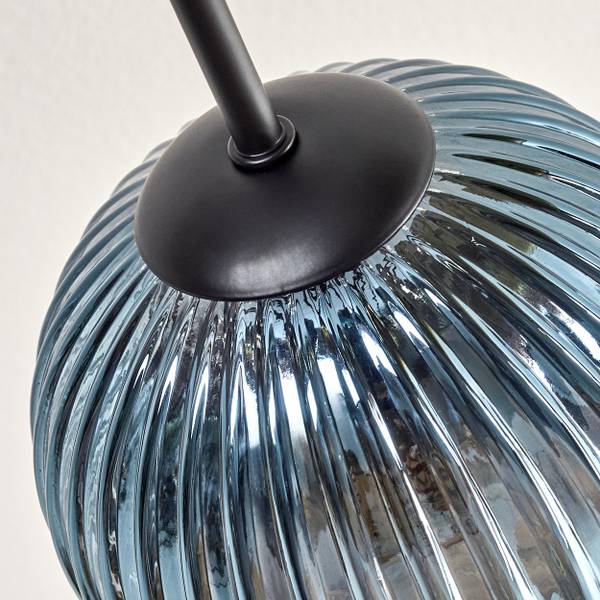Deckenleuchte Cesaro Blau - Gold - Grün - Aluminium - Klarglas - 100 x 29 x 100 cm