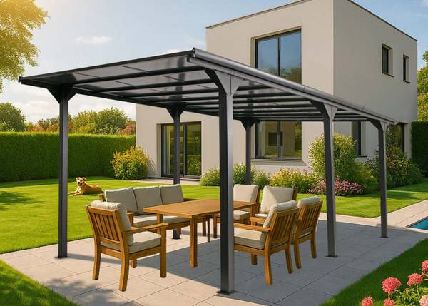 Alu-Carport O23 Anthrazit