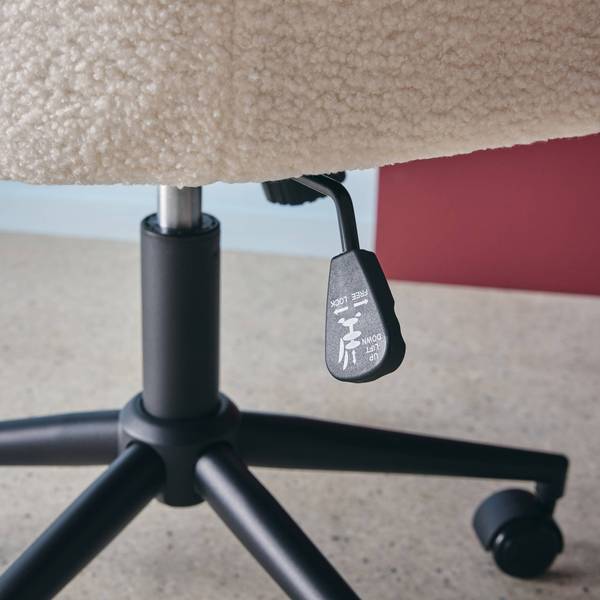 Office chair Stan Weiß - Textil - 57 x 94 x 57 cm