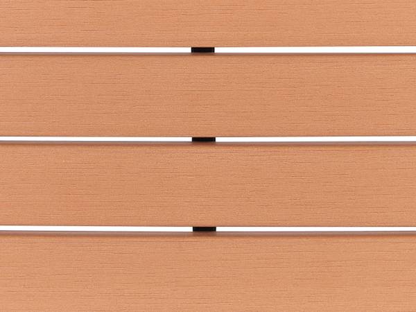 Eettafel AVETRANA zwart - bruin - metaal - 50 x 90 x 150 cm