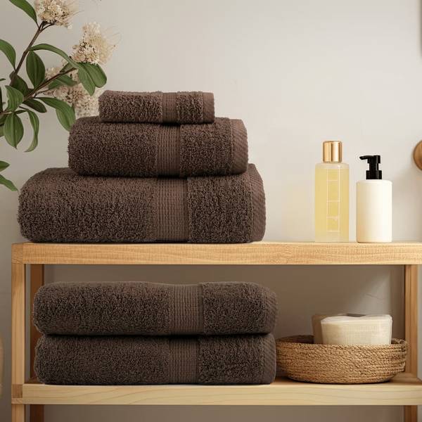 Serviette de bain 3032091-5 (lot de 2) Marron - Nombre de pièces dans le lot : 2
