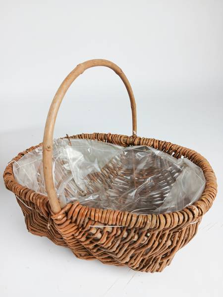 Weidenkörbe LIMA 3er Set Braun - Naturfaser - 28 x 15 x 39 cm
