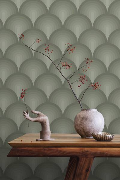Tapete 131121 Grün - Papier - 50 x 900 x 50 cm