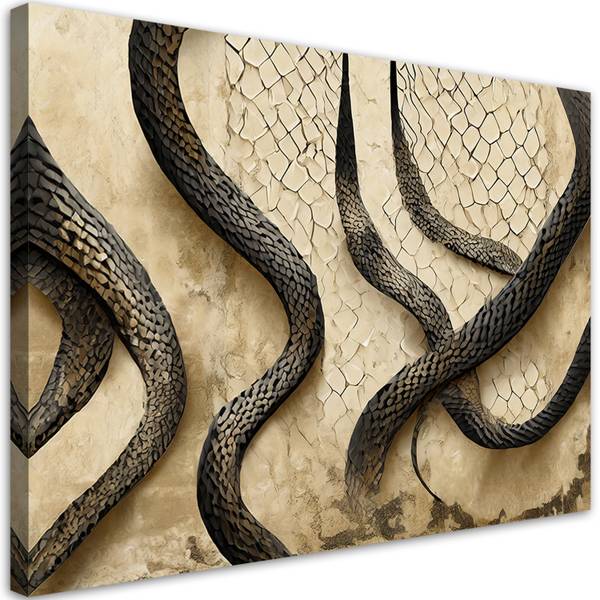 Wandbild schlangenhaut textur glamour 90 x 60 cm