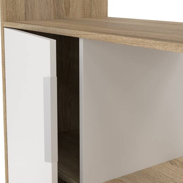 Bureau FUNCTION zwart - plaatmateriaal op houtbasis - 61 x 156 x 163 cm