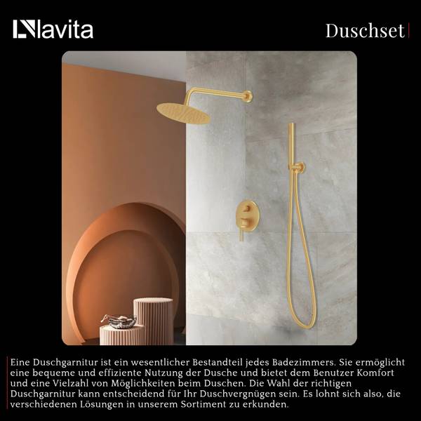 Unterputz-Duschset Orion Gold